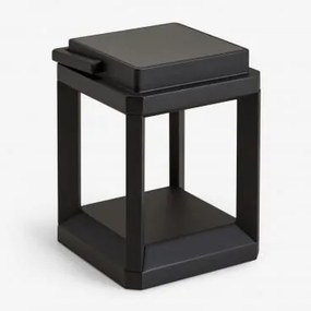 Bezprzewodowa Zewnętrzna Lampa Stołowa Solarna Led Nualla Czarna & ↑25 Cm - Sklum