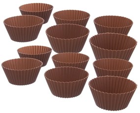 Silikonowe formy do pieczenia muffinów zestaw 12 szt. ø 5,5 cm – Orion