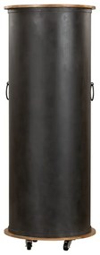 Czarna metalowa szafka na wino liczba butelek 9, 60x155 cm Luni – Interia Home &amp; Living