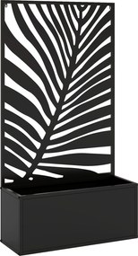 Outsunny Podwyższana skrzynka na rośliny z osłoną, donica metalowa z kratką 61 x 23 x 113 cm | Aosom PL