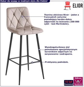 Pikowany hoker beżowy do wyspy F6-P26