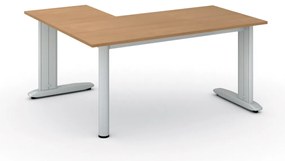Narożne biurko PRIMO FLEXIBLE, 160x140 cm, buk