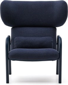 Ciemnoniebieski fotel Inari – Kave Home