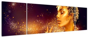 Obraz - Złota Królowa (170x50 cm)