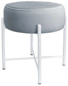 Taboret Pola noga metalowa biała BL06