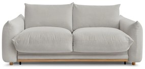 Jasnoszara rozkładana sofa 214 cm Ernest – Bobochic Paris