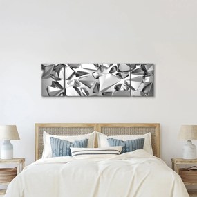 Obraz abstrakcji 3D (170x50 cm)
