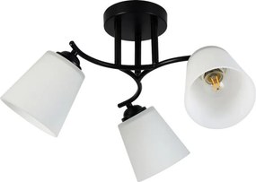 Przysufitowy żyrandol PAFOS 3xE27/15W/230V czarny