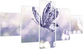 Obraz - Motyl i lawenda (125x70 cm)