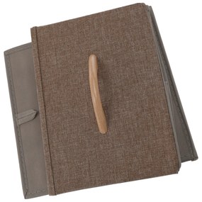 Komoda z szufladami z tkaniny HAZEL TYP 1, brązowy, L