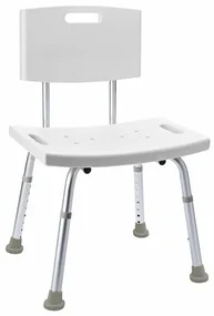 SAPHO A00602101 Krzesło dla niepełnosprawnych zoparciem, regulowana wysokość, białe