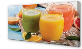 Fotoobraz na płótnie Tęcza Owocowych Koktajli