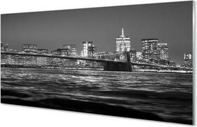 Panel Szklany Szeroka Panorama Mostu na Rzece