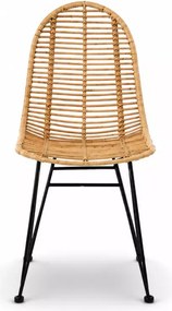 Krzesło Molak rattanowe z ergonomicznych siedziskiem