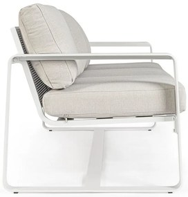 Biała aluminiowa sofa ogrodowa Merrigan – Bizzotto