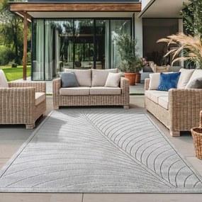 Dywan uniwersalny Nova 3D Liść szary 80 cm x 150 cm