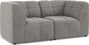 Szara aksamitna sofa 180 cm Aloha – Makamii