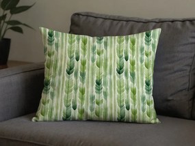 Poliestrowo-bawełniana poszewka na poduszkę GREEN TREES POLY 50x70 cm, zielona