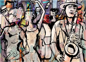 Obraz - Jazzowa noc (70x50 cm)