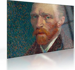 Obraz na szkle -  Vincent van Gogh, Self-Portrait, reprodukcje (70x50 cm)