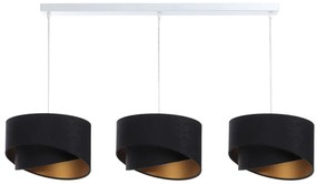 Biało-czarna nowoczesna lampa wisząca nad stół - 4X S500 T2-D45