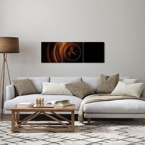 Obraz - Spirala (z zegarem) (90x30 cm)