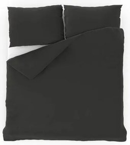 Kvalitex Pościel bawełniana ciemnoszara, 220 x 200 cm, 2 szt. 70 x 90 cm, 220 x 200 cm, 2 szt. 70 x 90 cm