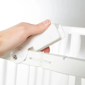 Biały kojec dla dzieci 100x75 cm – Roba