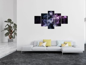 Obraz - Mandala lotosu w kosmosie (125x70 cm)