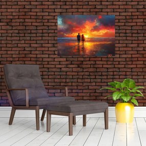 Obraz - Spacer po plaży (70x50 cm)