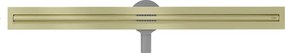 Mexen Flat 360° Slim odpływ liniowy obrotowy 100 cm, złoty szczotkowany - 1A41100