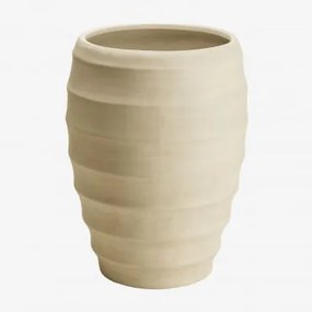 Donica Zewnętrzna Z Cementu Gabe Ø45 Cm - ↑70 Cm & Biały - Sklum