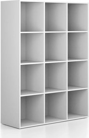 Regał FRAME, dolny, 3 kolumny, 1735 x 1299 x 450 mm, biały