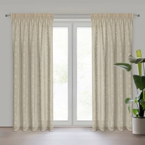 Bawełniana zasłona dekoracyjna na taśmie Nela 140x270 cm