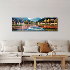 Obraz - Jezioro Jasna, Gozd Martuljek, Alpy Julijskie, Słowenia (170x50 cm)