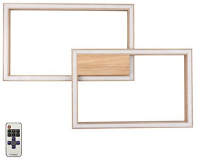 Spot-Light 91402274 - ściemnialna oprawa LED RAMME LED/48W/230V + pilot, matowy dąb