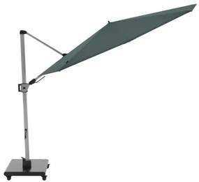 KNIRPS 320 x 320 cm - luksusowy wahadłowy parasol ogrodowy z drążkiem bocznym : Kolor parasola Knirps - Niebieski