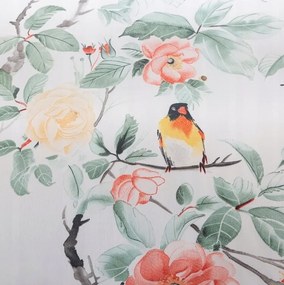 PrzytulneMieszkanie.pl PrzytulneMieszkanie.pl Pościel z mikrofibry ORANGE FLOWERS białe Rozmiar pościeli: 2 szt 70 x 80 cm | 160 x 200 cm