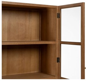 Witryna w dekorze jesionu w naturalnym kolorze 84,5x198 cm – Ixia