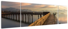 Obraz - Na brzegu jeziora Obersee (170x50 cm)
