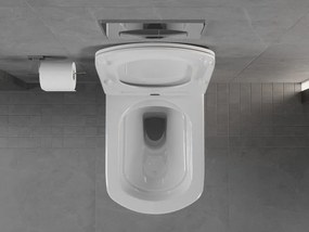 Mexen Vito miska wc Rimless z deską wolnoopadającą slim, duroplast, biała połysk - 30174000