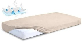 Matex Froté nieprzepuszczalne prześcieradłojasnobeżowe, 60 x 120 x 10 cm, 60 x 120 cm