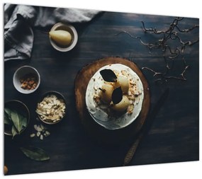 Obraz deseru na stole (70x50 cm)
