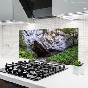 Panel Szklany do Kuchni Tajemnicza Górska Grota
