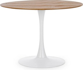 Okrągły stół dębowy 100×75 cm - BLOOM