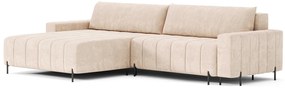 Narożnik FIERRO z funkcją spania w kolorze szarym 295 cm x 182 cm x 80 cm