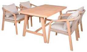 Stół ogrodowy z litego drewna akacjowego 85x150 cm Bogota – Garden Pleasure
