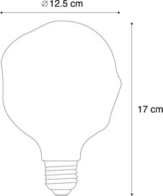 Ściemnialna żarówka LED E27 Spiral Filament G125 Rainbow 4W 200 lm 1800K