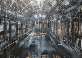 Obraz na szkle wnętrza starego budynku (70x50 cm)