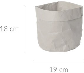 Osłonka na doniczkę gnieciony papier, 19 x 18 cm